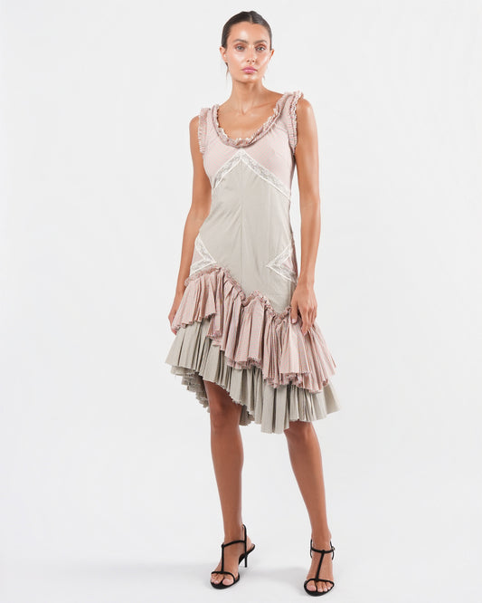 SS 2005 "It's Only A Game" Cotton and Lace Dress