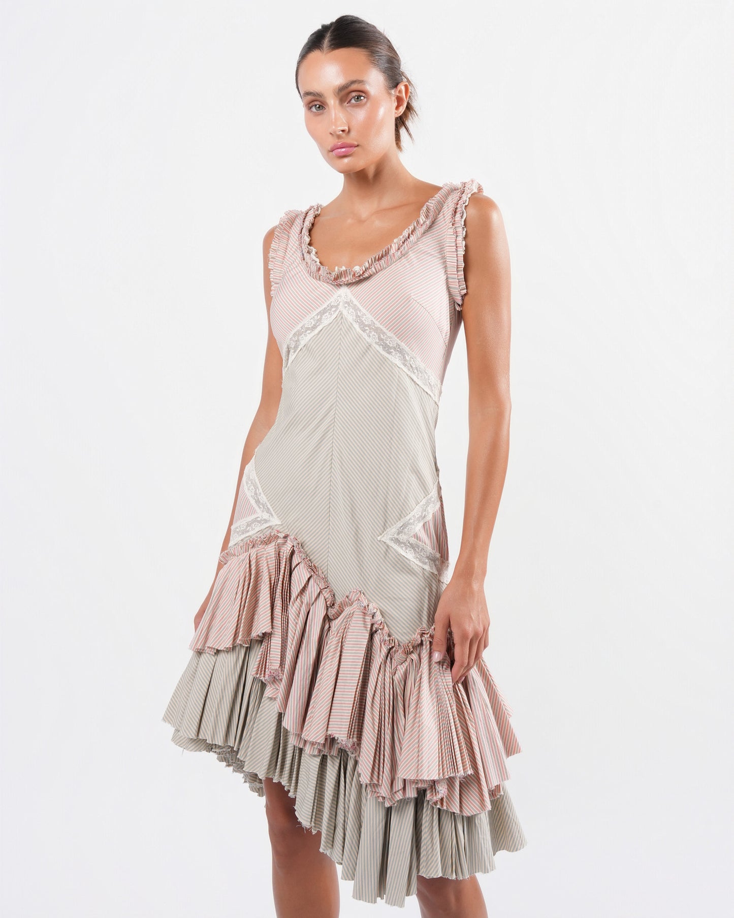 SS 2005 "It's Only A Game" Cotton and Lace Dress