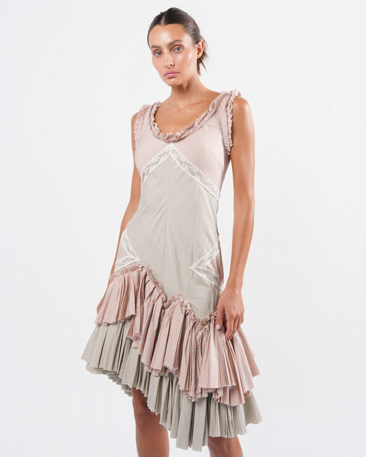 SS 2005 "It's Only A Game" Cotton and Lace Dress
