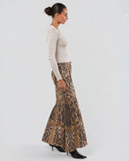 SS 2003 Leopard And Chain Print Maxi Skirt