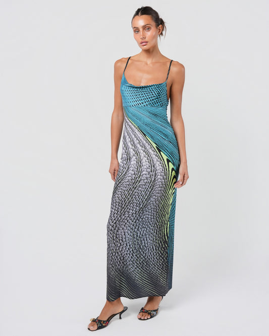 SS 2001 Psychedelic Print Gown