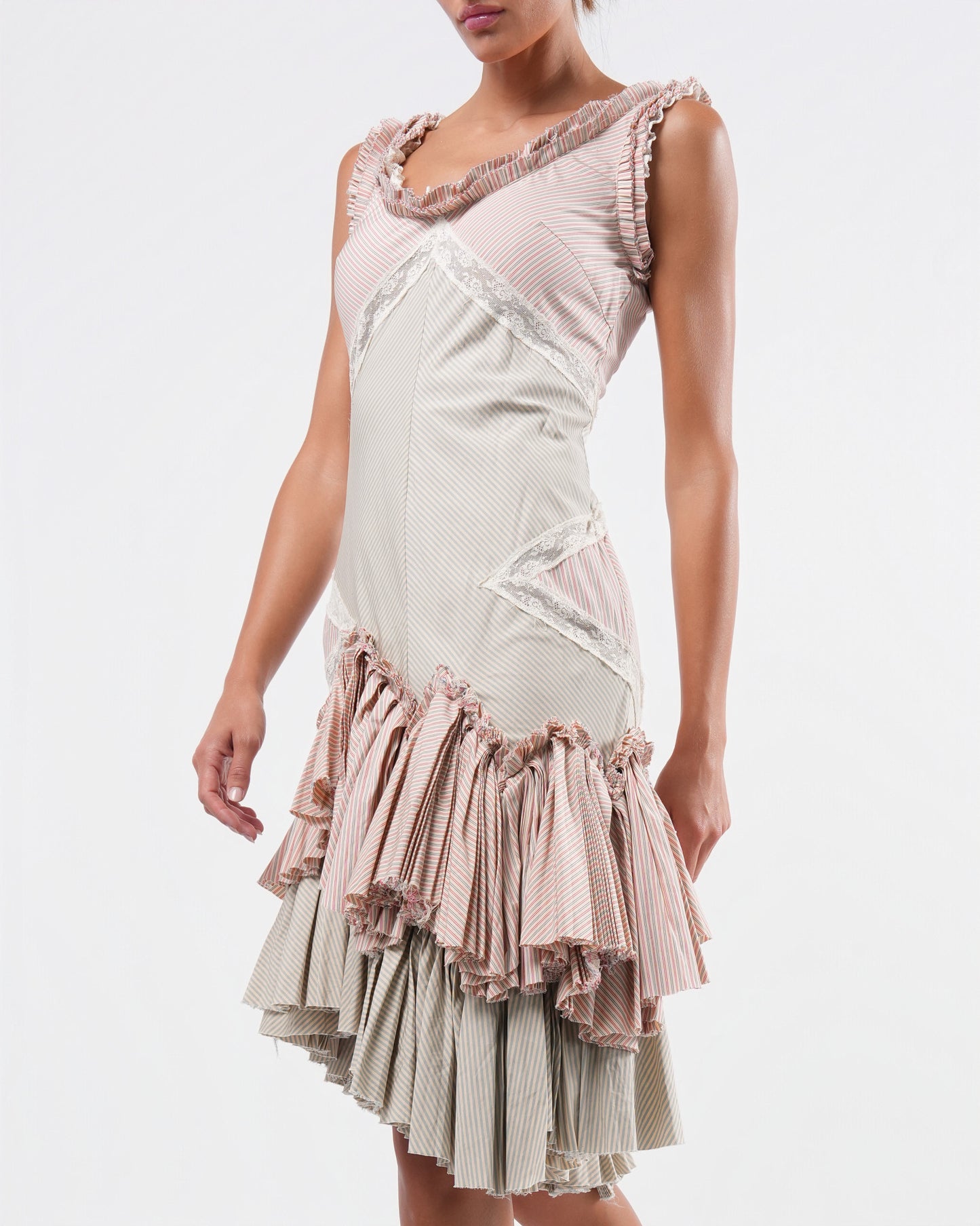 SS 2005 "It's Only A Game" Cotton and Lace Dress