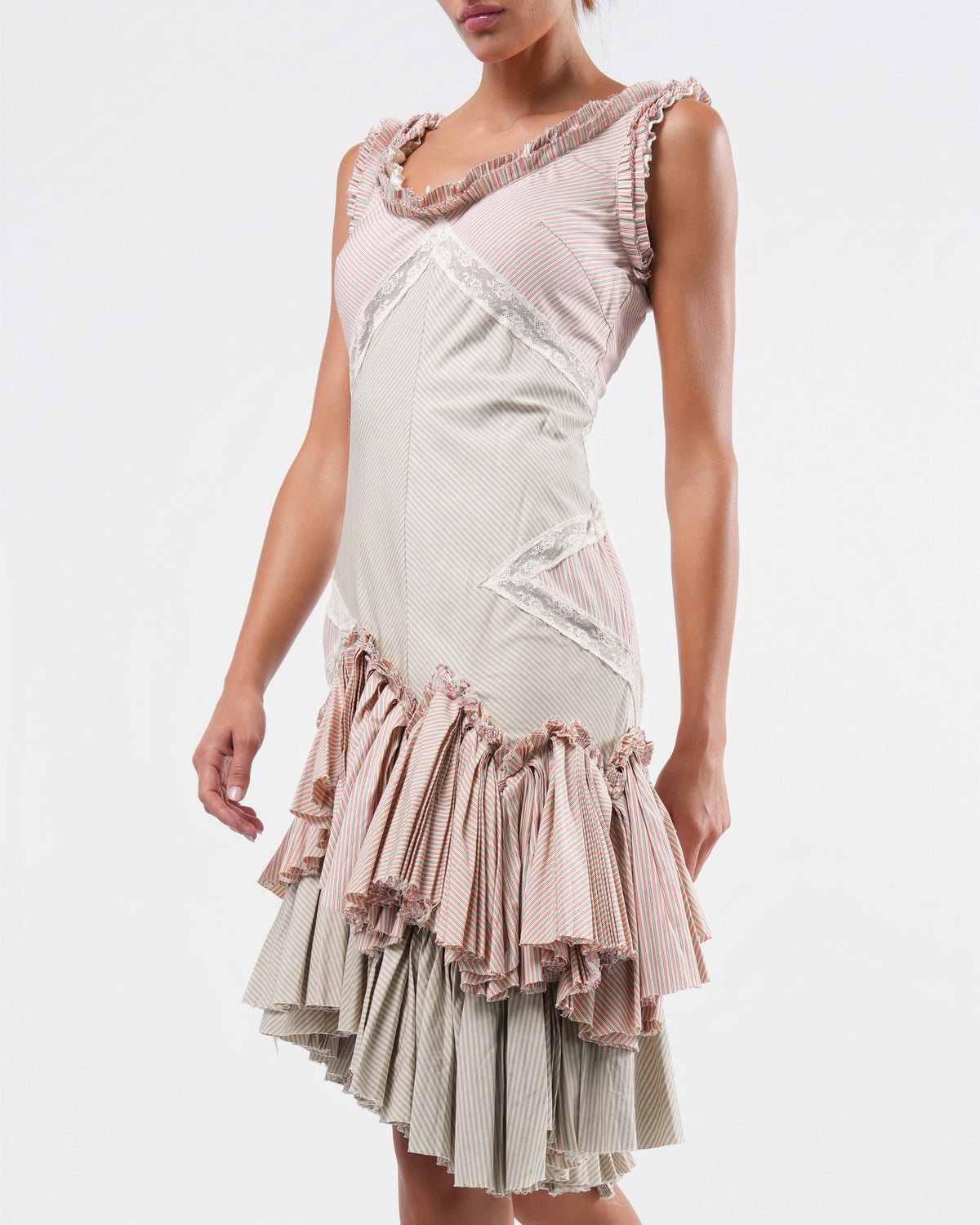SS 2005 "It's Only A Game" Cotton and Lace Dress
