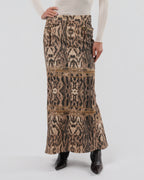SS 2003 Leopard And Chain Print Maxi Skirt