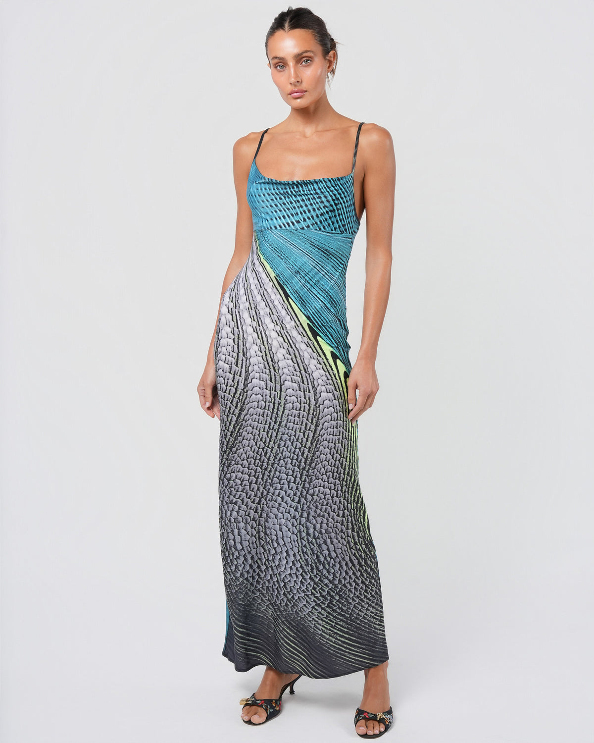 SS 2001 Psychedelic Print Gown