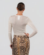 SS 2003 Leopard And Chain Print Maxi Skirt