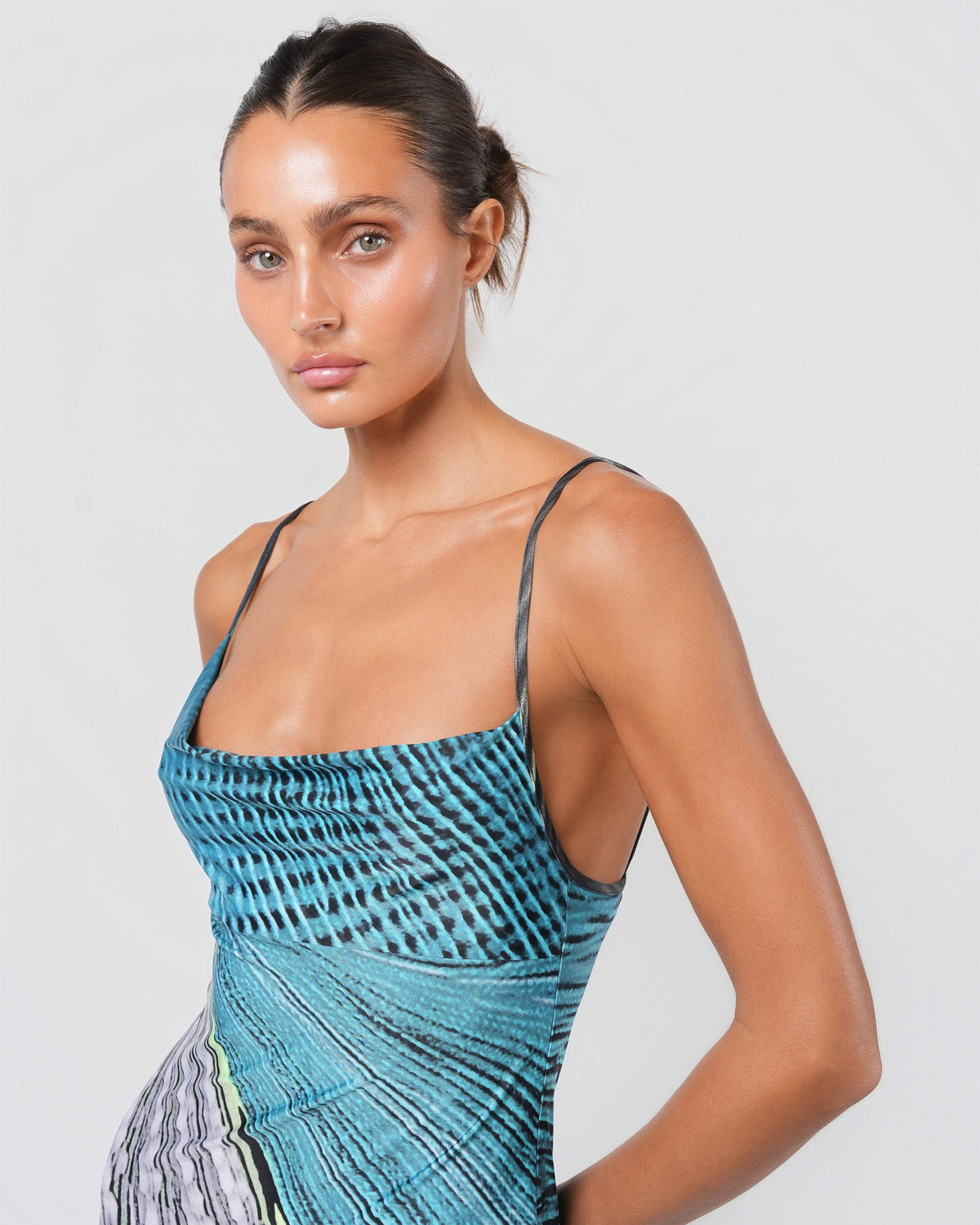 SS 2001 Psychedelic Print Gown