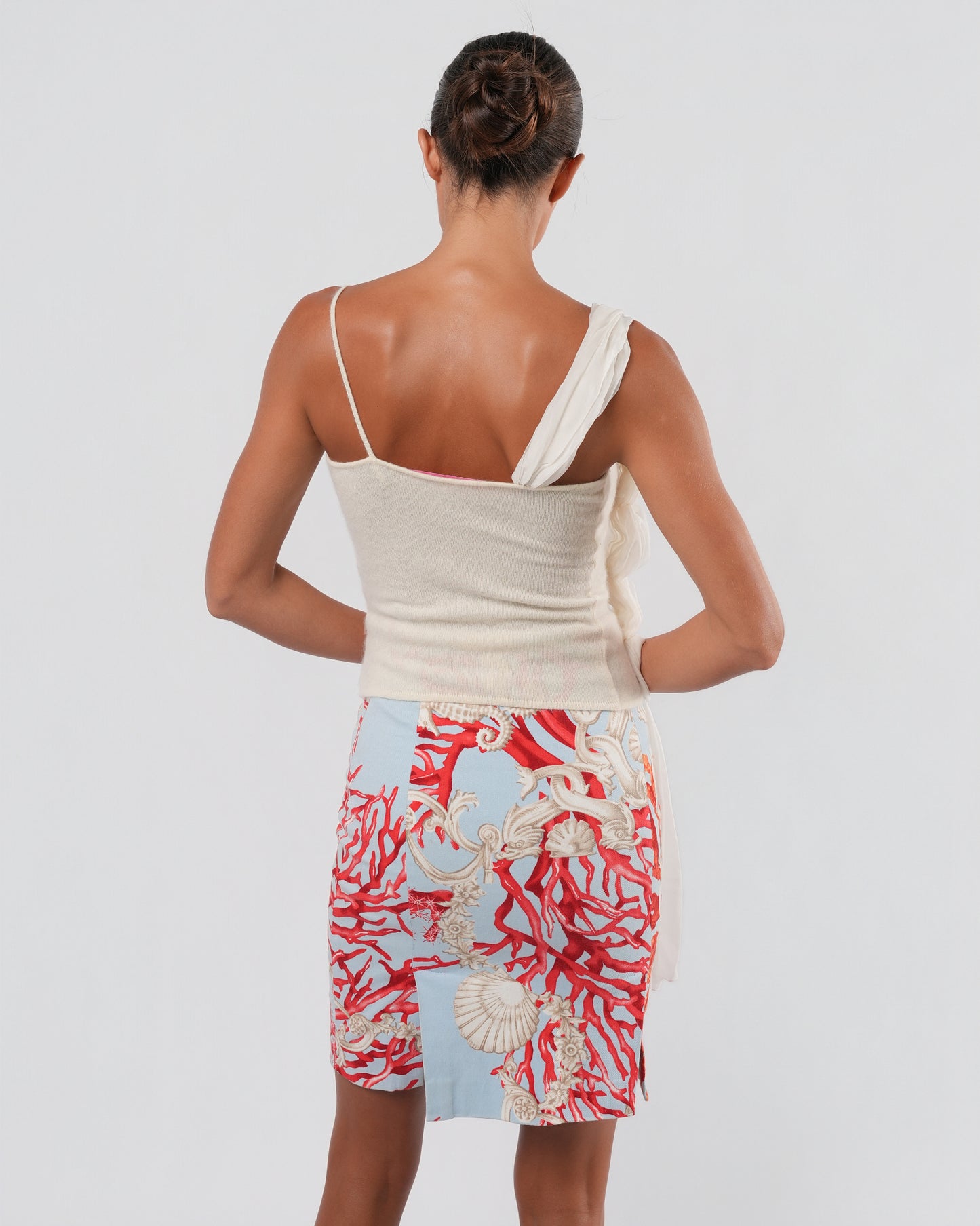 SS 2005 Coral Printed Skirt