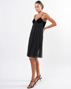 Velvet and Chiffon Dress