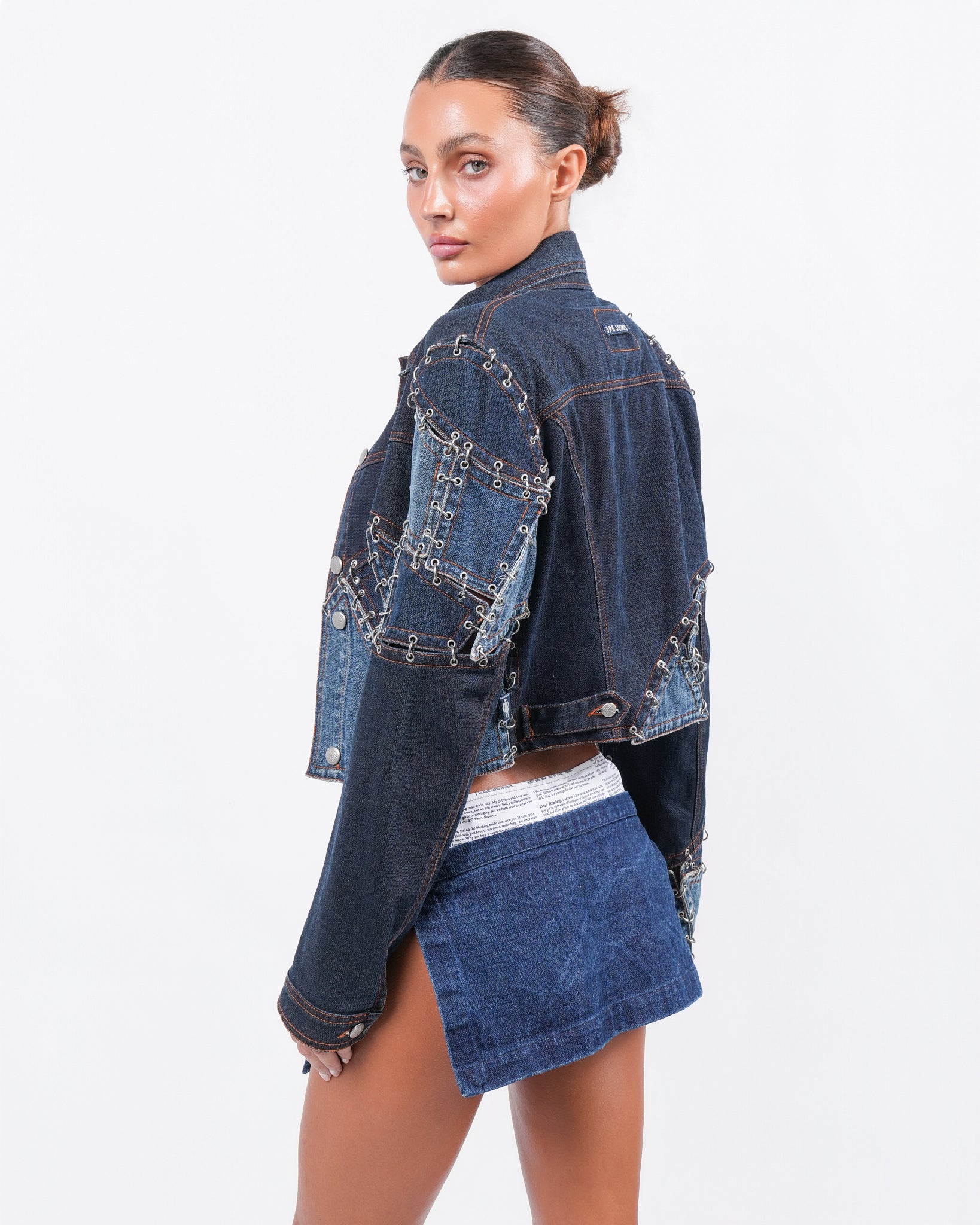 1990s JPG Jeans Pierced Denim Jacket – Justin Reed