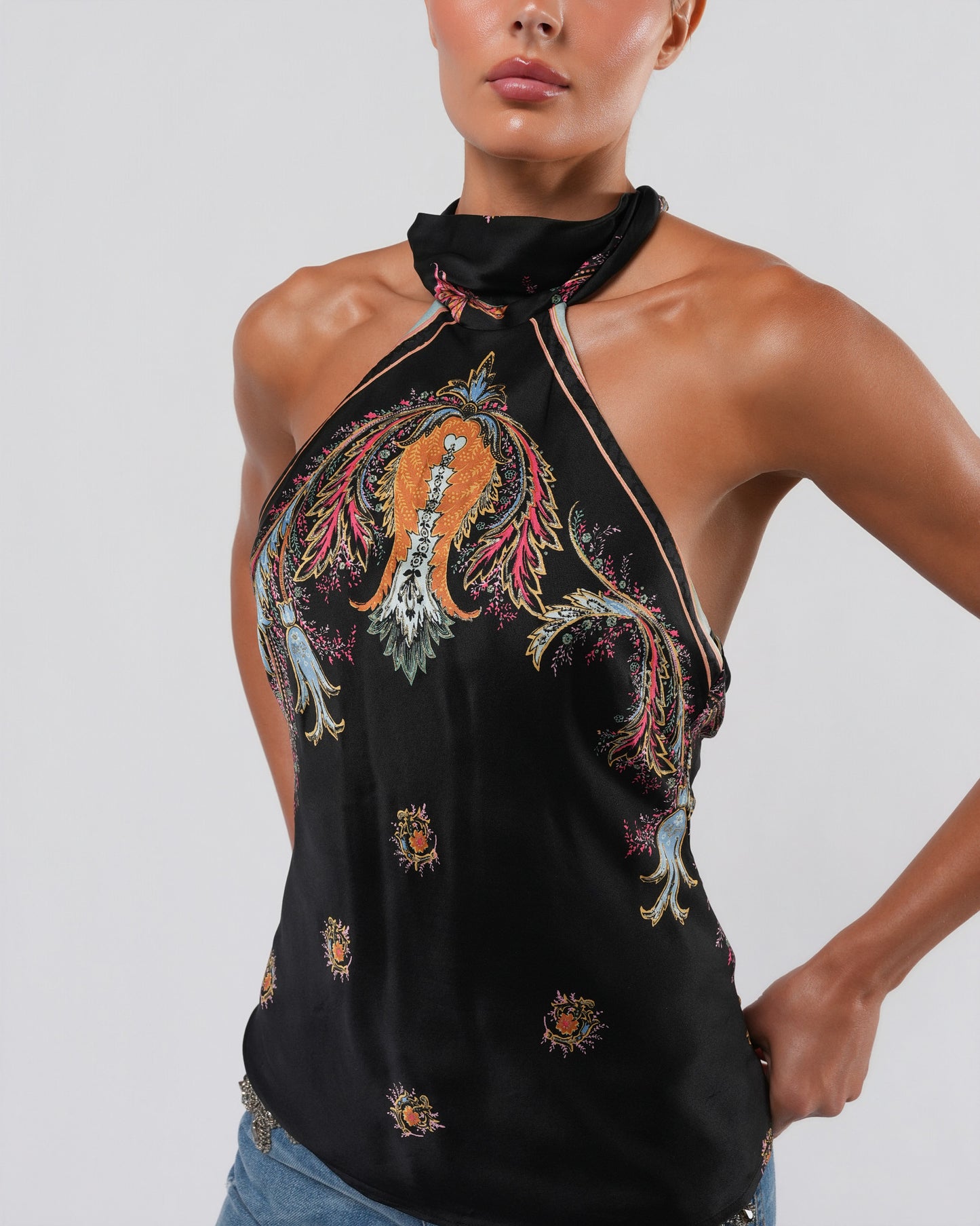 SS 2004 Silk Halter Top
