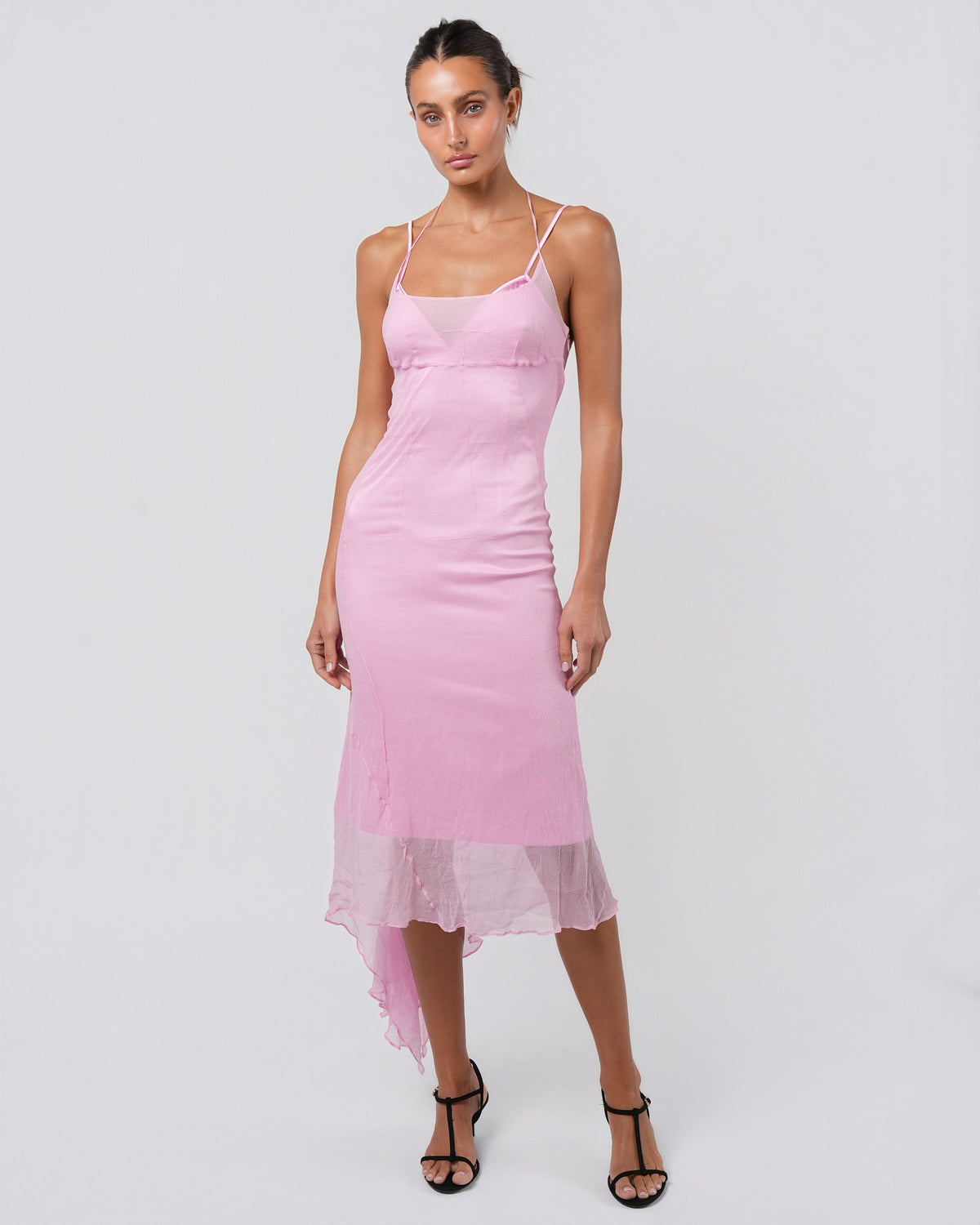 FW 2000 Pink Silk Dress