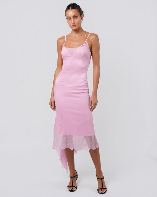 FW 2000 Pink Silk Dress