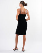 Velvet and Chiffon Dress