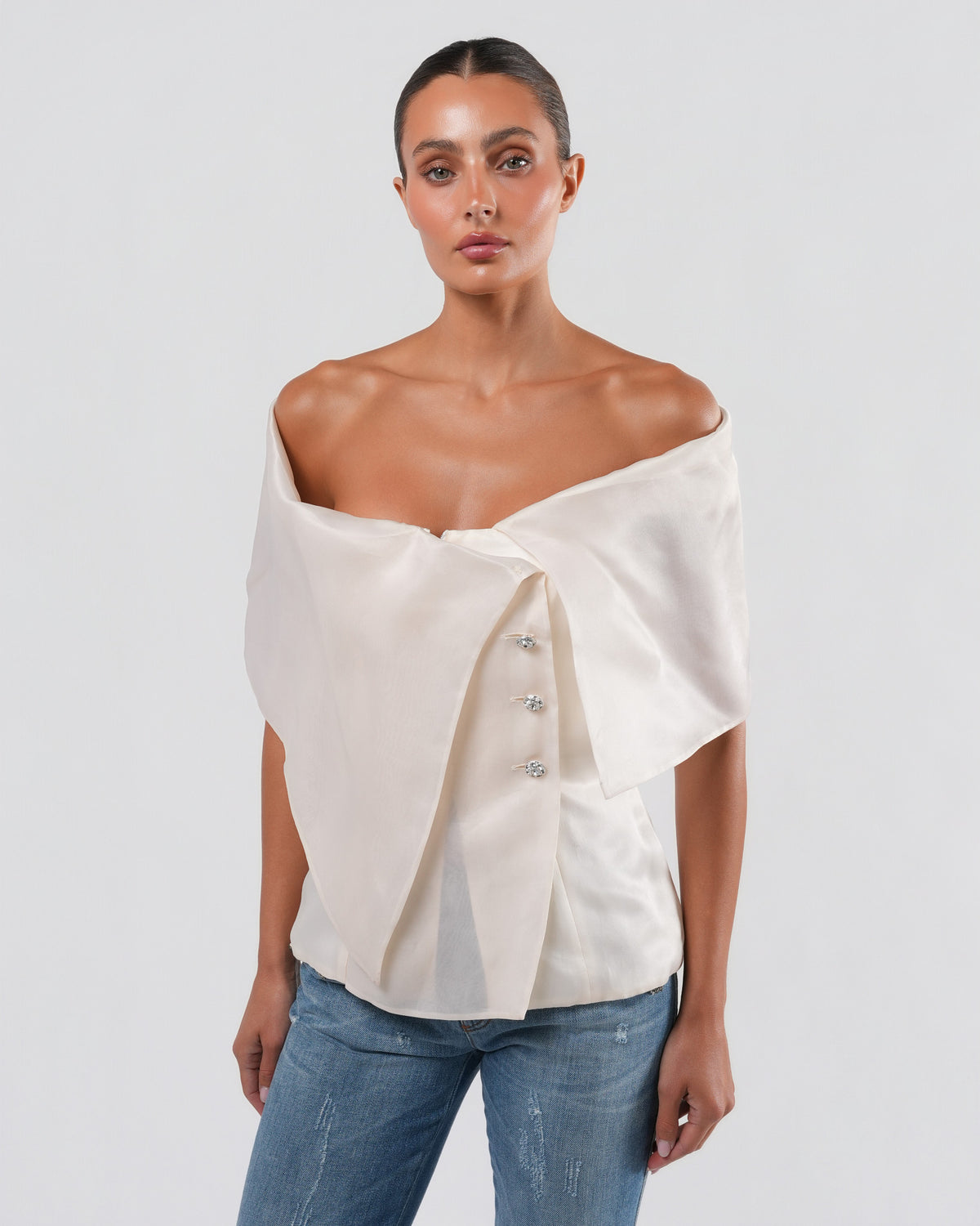 Silk Off-The-Shoulder Top