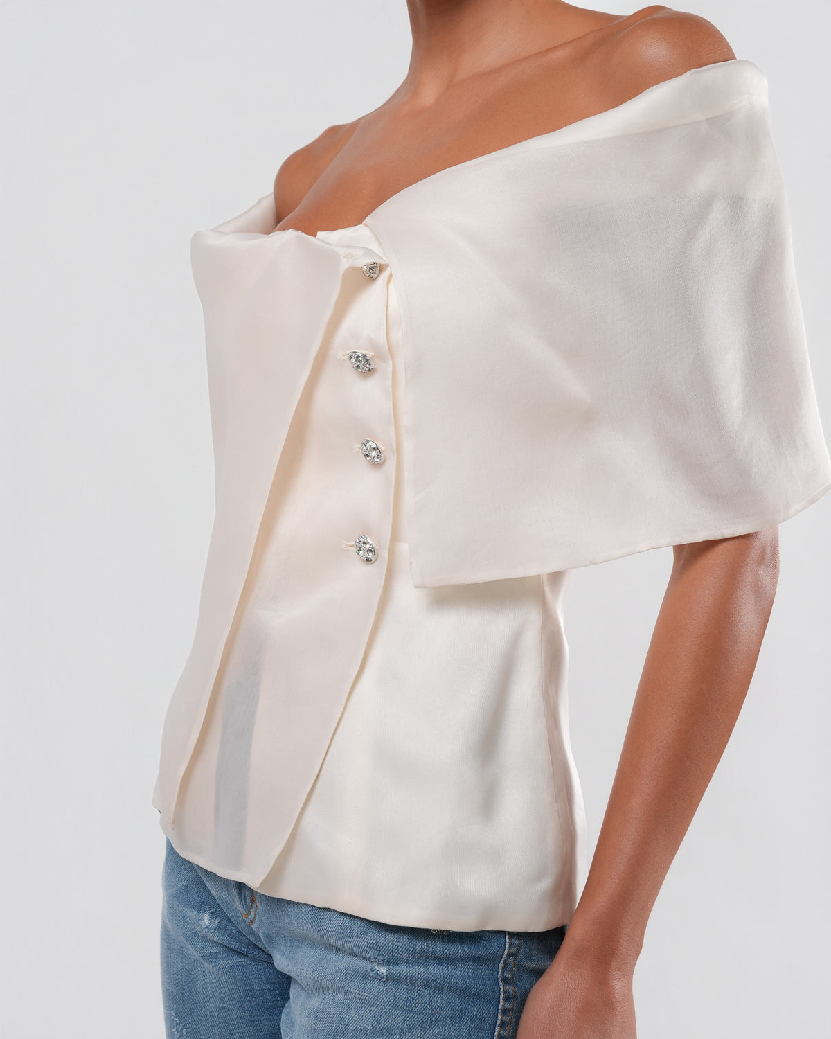 Silk Off-The-Shoulder Top