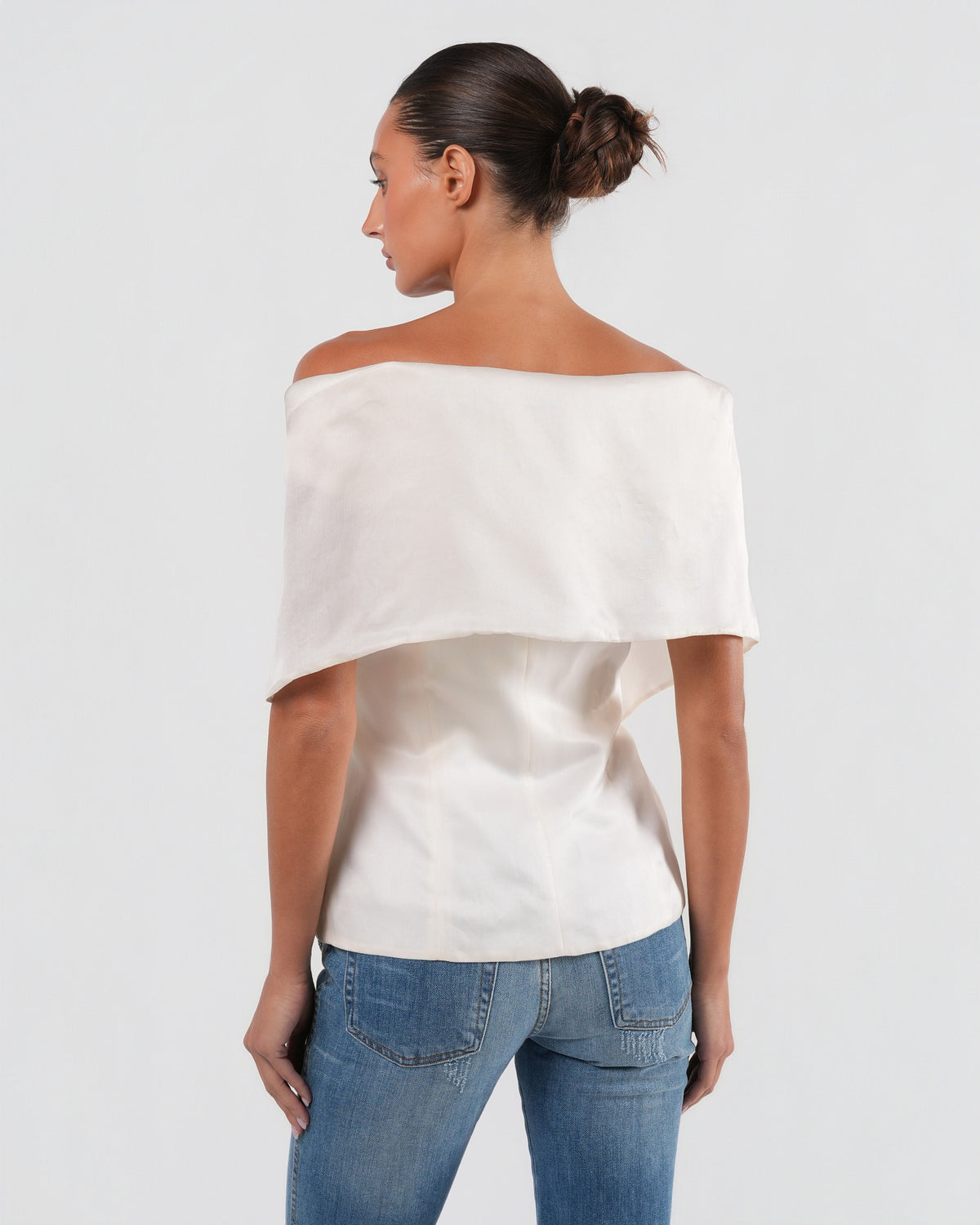 Silk Off-The-Shoulder Top