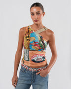 SS 2002 "Cuban Cigar" Print Top