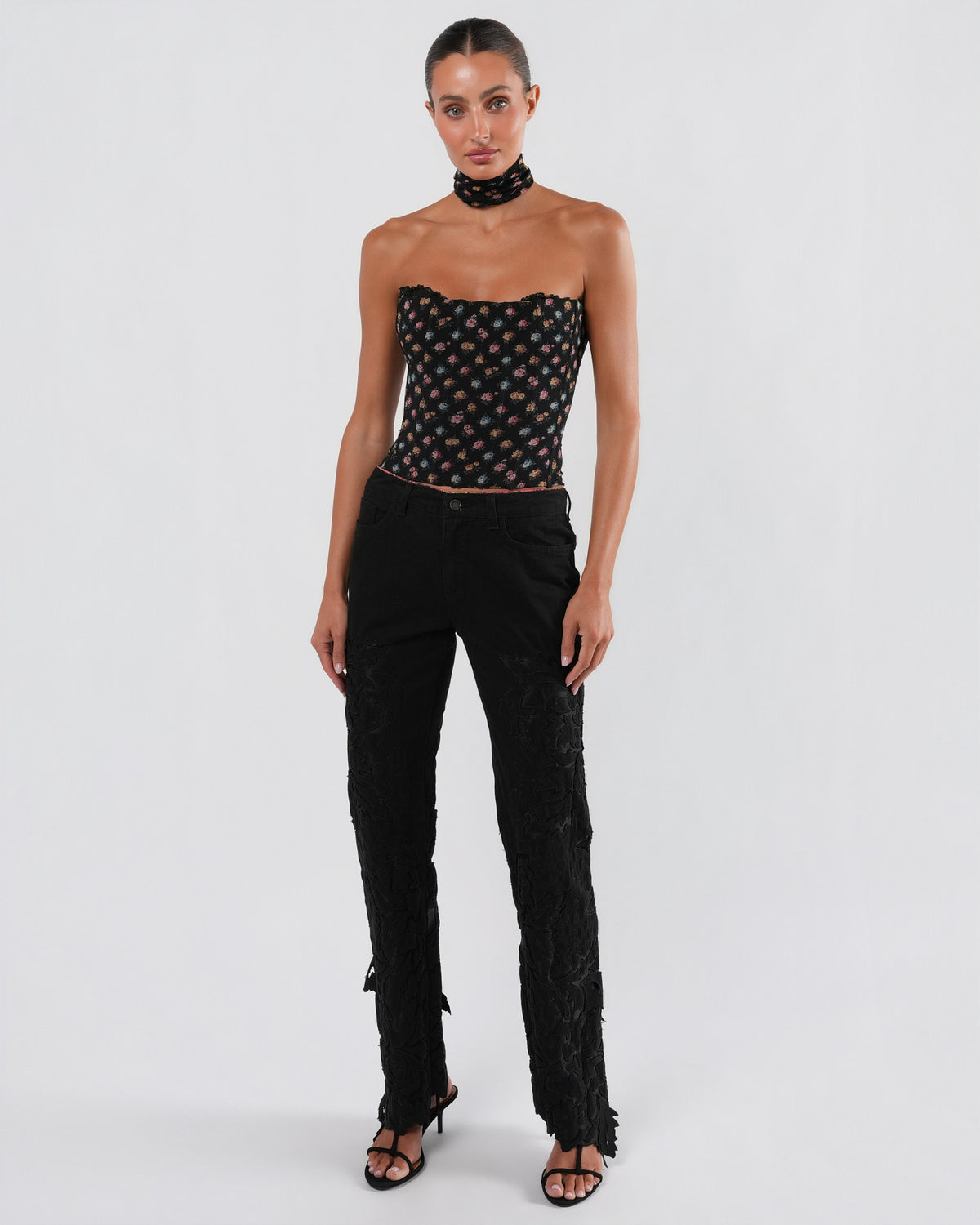 FW 2001 Bustier Top With Choker