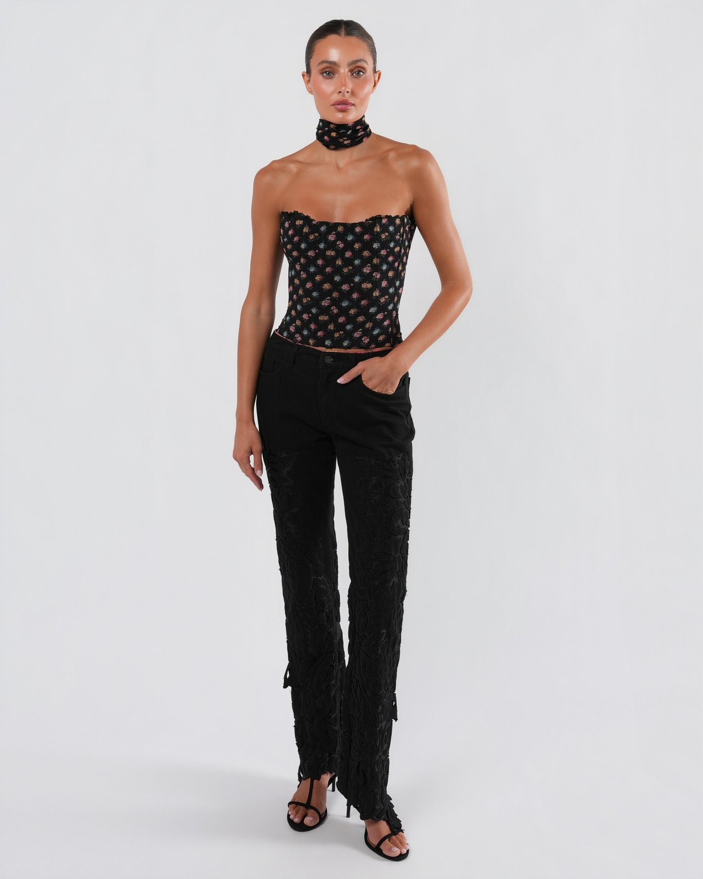 FW 2001 Bustier Top With Choker