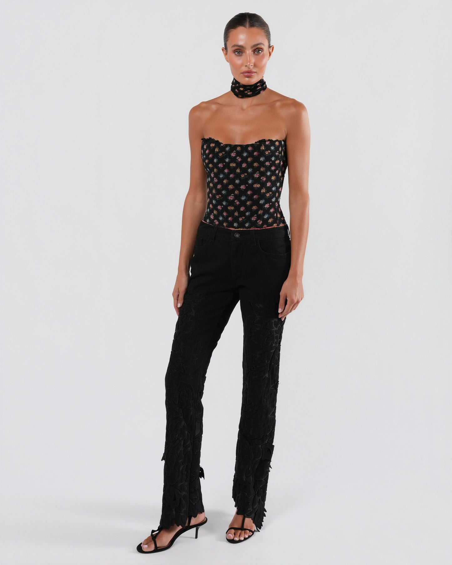 FW 2001 Bustier Top With Choker