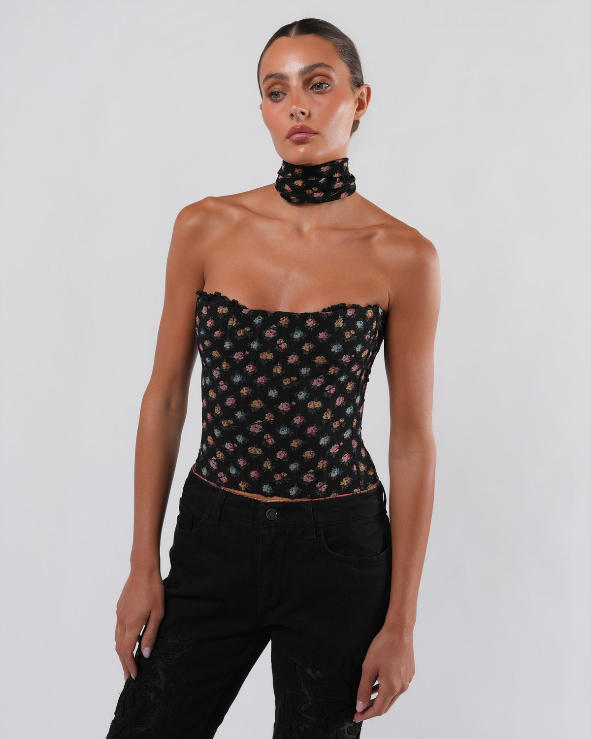 FW 2001 Bustier Top With Choker