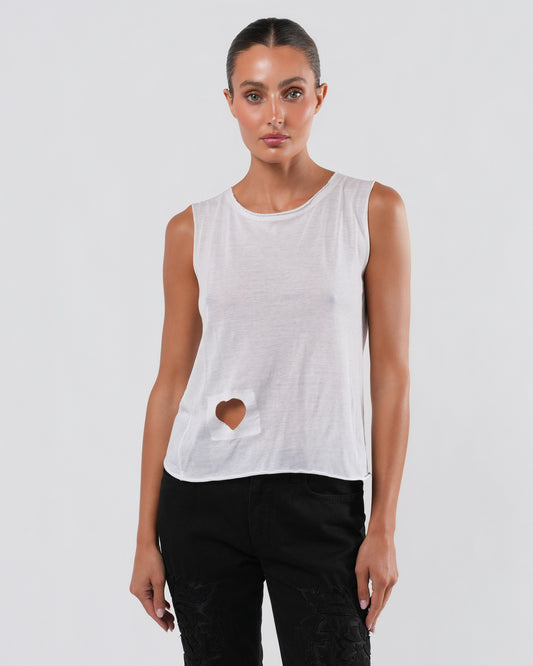 SS 2002 Heart Shaped Cut-Out Top