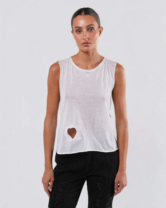 SS 2002 Heart Shaped Cut-Out Top