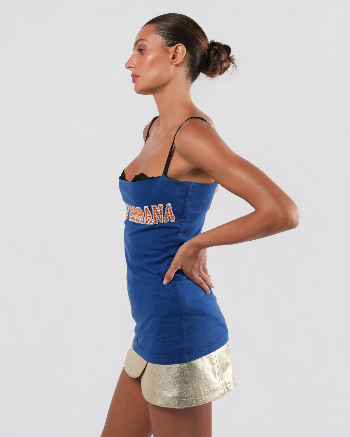 SS 2001 Crystal Embellished "Knicks" Bustier