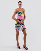 SS 2002 "Formula One" Print Dress