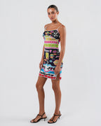 SS 2002 "Formula One" Print Dress