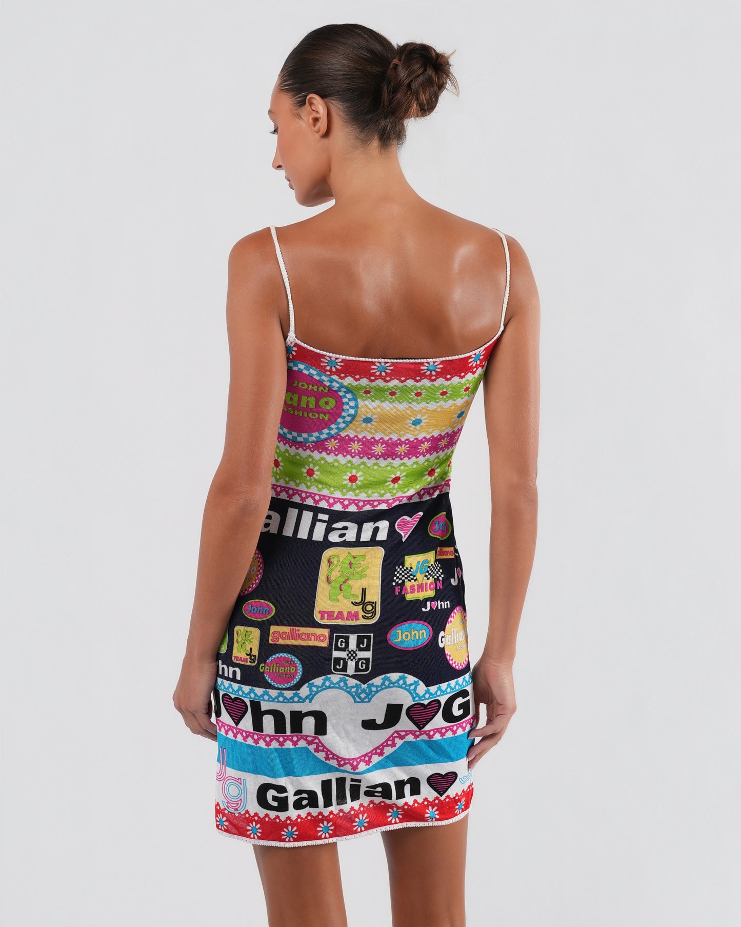 SS 2002 "Formula One" Print Dress