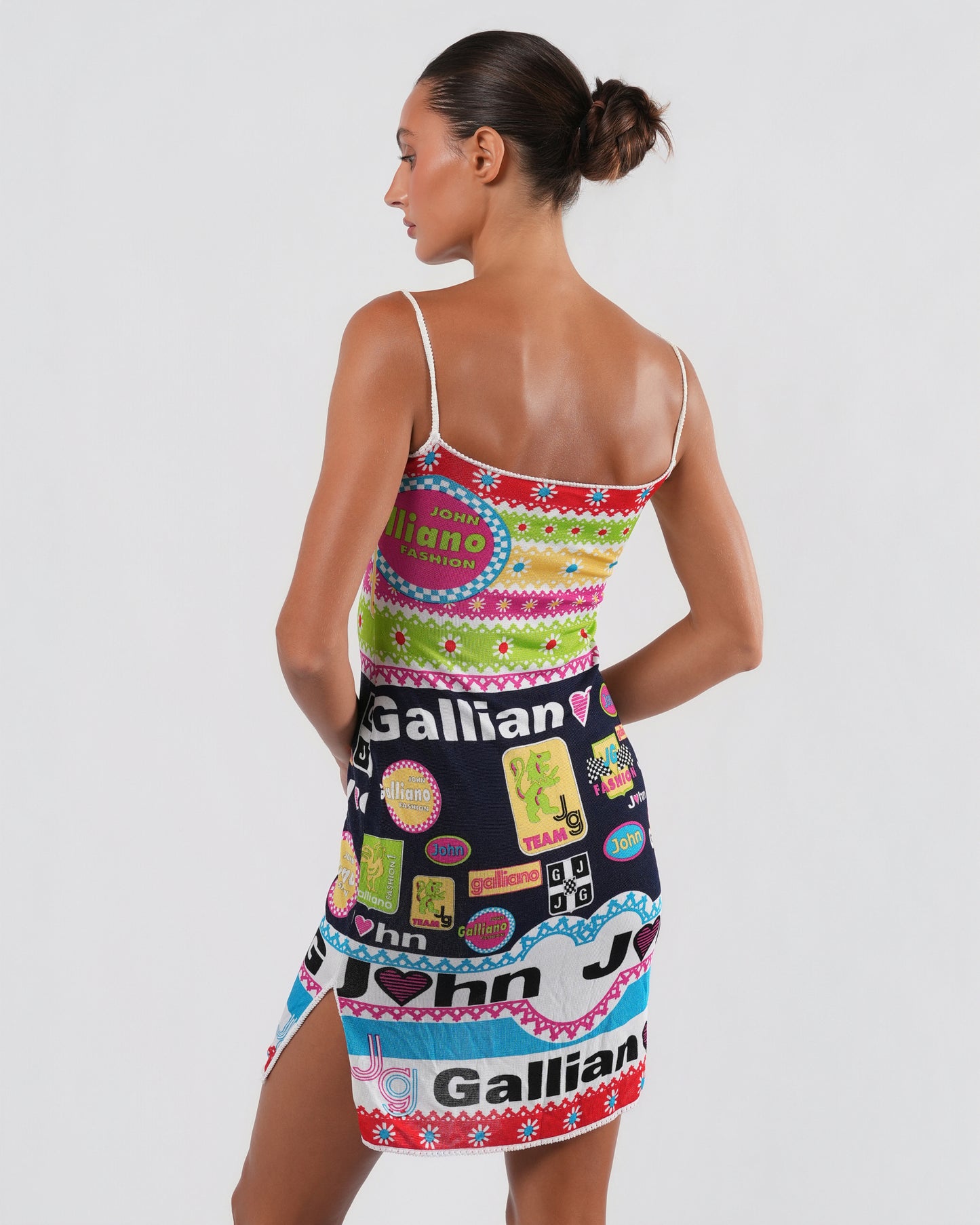 SS 2002 "Formula One" Print Dress