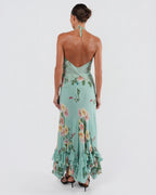 C. 2003 Silk Top And Skirt Set With Butterfly Detail