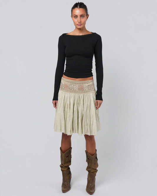 SS 2005 Embroidered Skirt