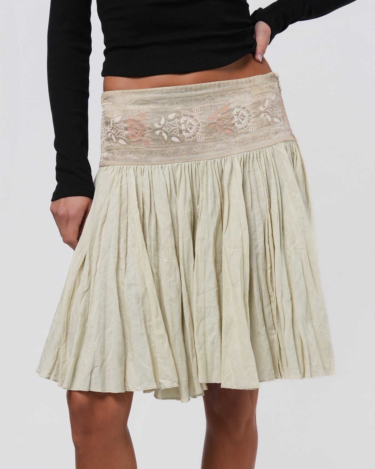 SS 2005 Embroidered Skirt