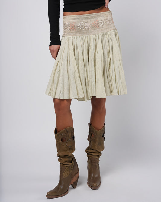 SS 2005 Embroidered Skirt
