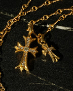 Gold Diamond Tiny Fat Pendant