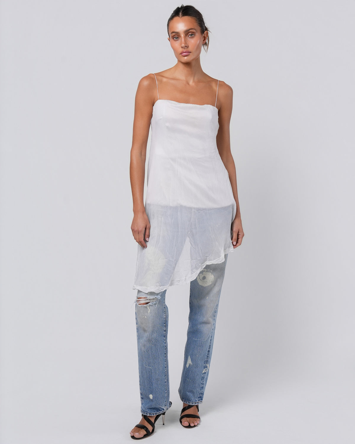 SS 1998 Runway Chiffon Boned Bustier