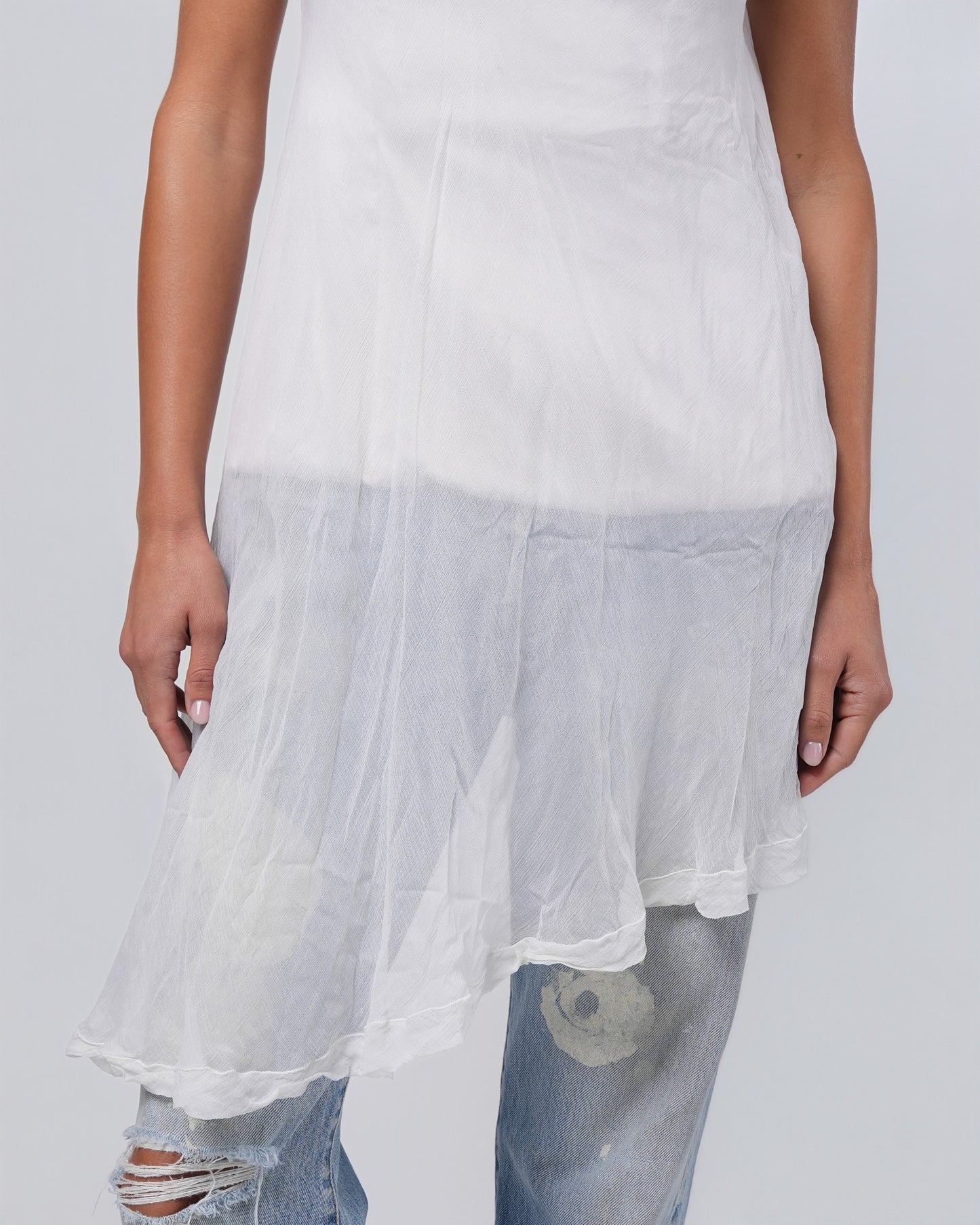 SS 1998 Runway Chiffon Boned Bustier