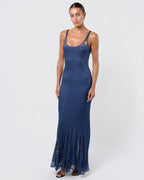 FW 2001 Knit Embroidered Gown