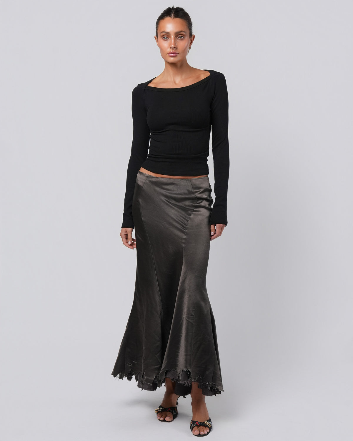 FW 2002 Distressed Mermaid Skirt