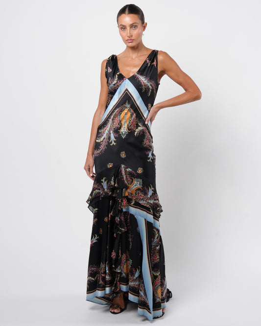 SS 2004 Silk Gown With Train