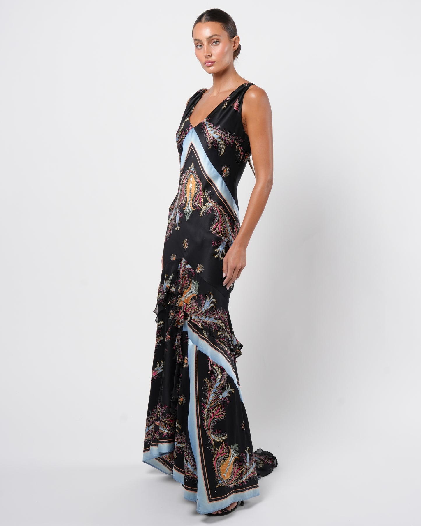 SS 2004 Silk Gown With Train