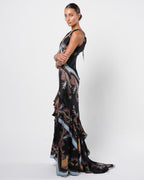 SS 2004 Silk Gown With Train