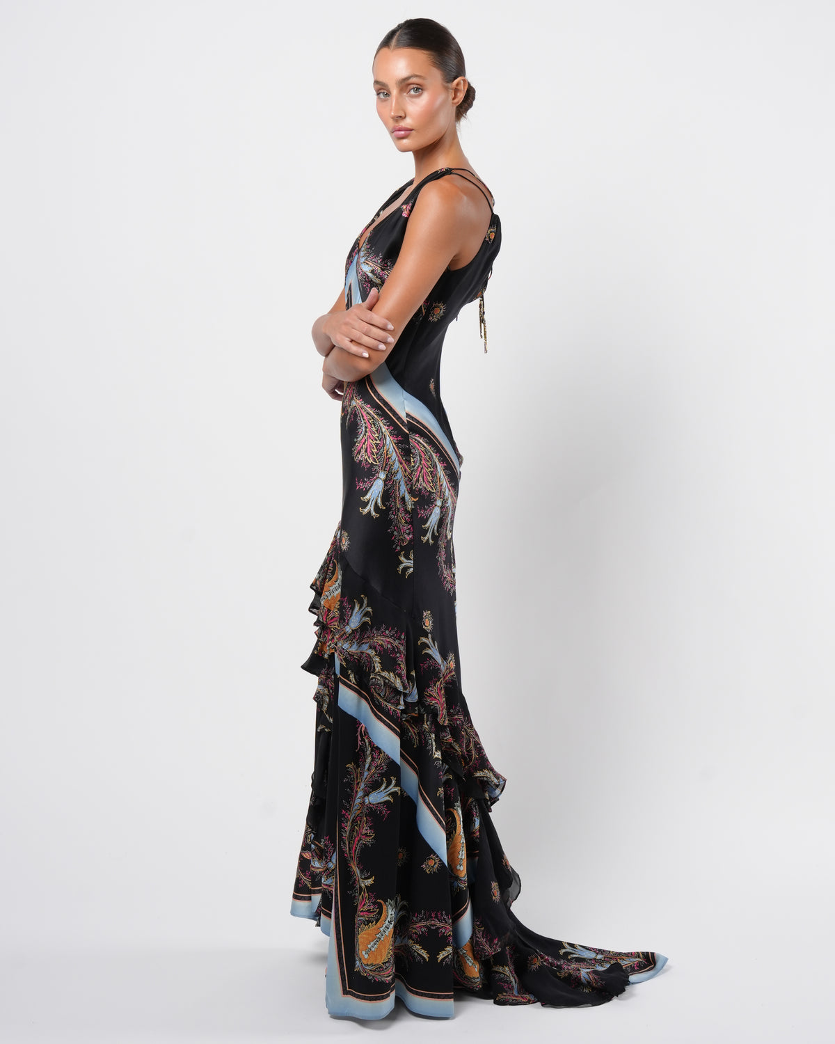SS 2004 Silk Gown With Train