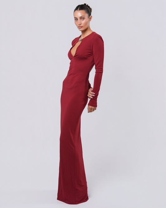 FW 2010 Gown with Gold Detail