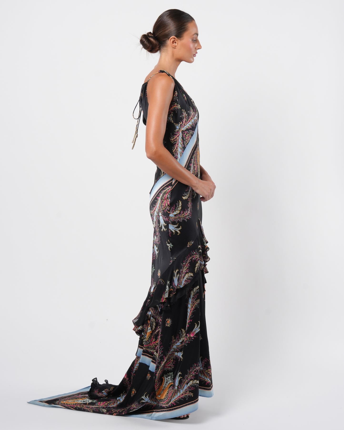 SS 2004 Silk Gown With Train