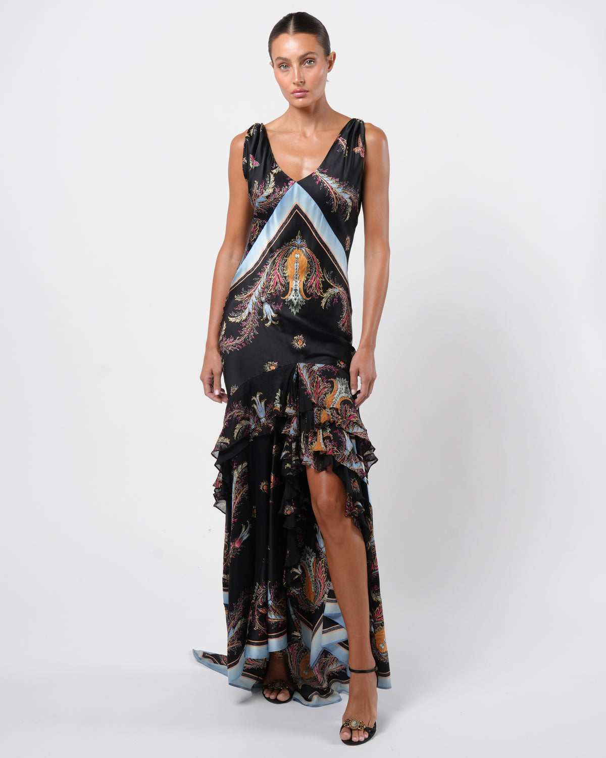 SS 2004 Silk Gown With Train