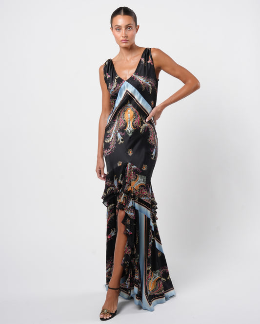 SS 2004 Silk Gown With Train